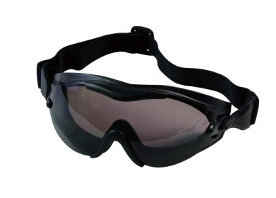 SWAT Tec Tactical Goggle – Single Lens Eye Protection/Safety (Color: Black)