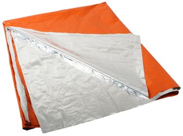 Polarshield Survival Heat Reflective Crisis Blanket Cold Weather (Color: Safety Orange)