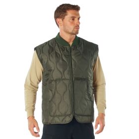 Quilted Woobie Vest: Insulated Layer - Survival/Emergency Use (Color: Olive Drab, size: S)