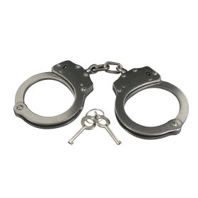Stainless Steel Handcuffs – Restraint Tool for Emergency Control (Color: Silver)