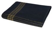 Striped Wool Survival Blanket Heavy Duty 62x80 Cold Protection