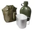 3 Piece Canteen Kit - Hydration With Cover & Aluminum Cup Set