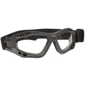 ANSI Tactical Goggles Z87 Polycarbonate UV Eye Protection (Color: Black / Clear)