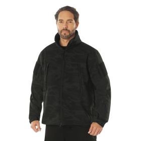 Midnight Camo Soft Shell Jacket – Cold Weather Tactical Layer (Color: Midnight Black Camo, size: Xl)