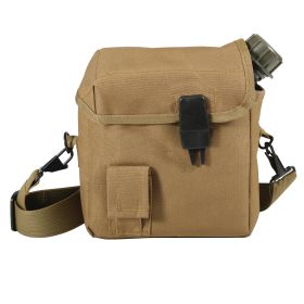 MOLLE 2 Qt Bladder Canteen Cover – Tactical Hydration Carrier (Color: Coyote Brown)