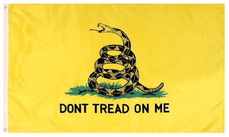 Don’t Tread On Me Flag – Gadsden Polyester Display Banner (size: 3' x 5')