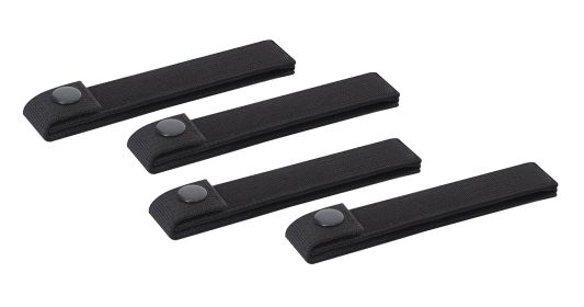 MOLLE Replacement Straps – 4 Pack Gear Attachment Kit (Color: Black)
