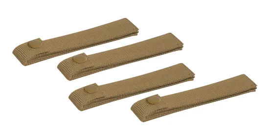 MOLLE Replacement Straps – 4 Pack Gear Attachment Kit (Color: Coyote Brown)