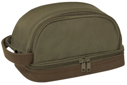 Deluxe Canvas Travel Kit – Rugged Gear & Supply Organizer (Color: Olive Drab)