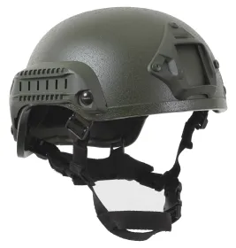 Base Jump Helmet – Lightweight Tactical Protective Head Safety (Color: Olive Drab)