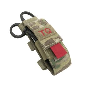 MOLLE Tourniquet & Shear Holder Pouch - Rapid Access Carrier (Color: MultiCam)