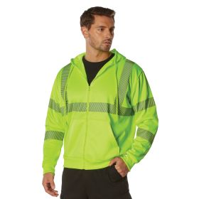 Hi-Vis Zipper Sweatshirt – Safety & Visibility for Survival or CERT (size: S)