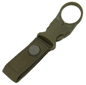 MOLLE Belt Clip Bottle Carrier – Quick-Attach Hydration Holder (Color: Olive Drab)