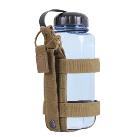 Lightweight MOLLE Bottle Carrier - Hydration Attachment System (Color: Coyote Brown)
