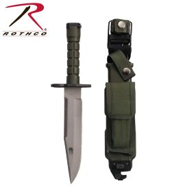 G.I. Type M-9 Bayonet with Sheath – Rugged Survival Utility Tool (Color: Olive Drab)