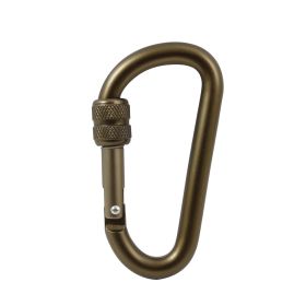 80MM Locking Carabiner – Strong/Secure Gear Attachment Clip (Color: Coyote Brown)