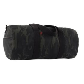 Midnight Camo Canvas Duffle Bag - Stealth Carry for Emergency (Color: Midnight Black Camo, size: 19 Inches)