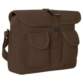 Canvas Ammo Shoulder Bag - Compact EDC/Emergency Carrier (Color: Earth Brown)