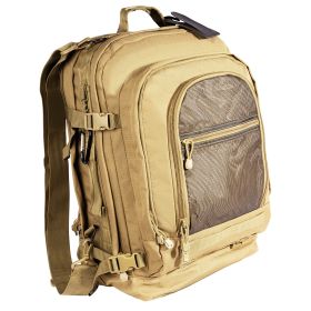 Move Out Tactical Travel Backpack – Convertible MOLLE Pack (Color: Coyote Brown)