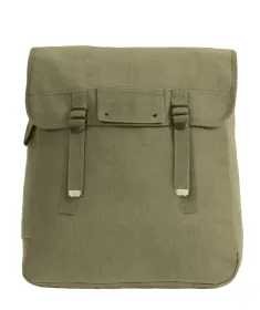 Canvas Jumbo Musette Bag – 18L Emergency Gear Satchel (Color: Olive Drab)