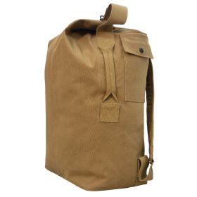 Nomad Canvas Duffle – Rugged 38L Survival/Bugout Gear Carry (Color: Coyote Brown)