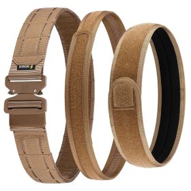 Tactical MOLLE Belt/Cobra Quick-Release – Heavy-Duty Belt (Option: M-Brown)