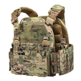 Tactical Quick-Release Vest with MOLLE – Airsoft Harness (Option: CP)