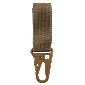 Tactical Key Clip – Durable and Secure Belt-Mounted Key Holder (Color: Coyote Brown)