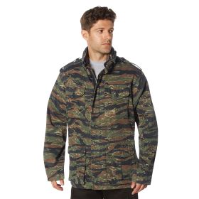 Vintage Lightweight M-65 Field Jacket – All-Season Tactical Coat (Color: Tiger Stripe Camo, size: M)
