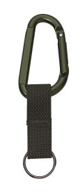 80MM Jumbo Carabiner – Lightweight Web Strap Key Ring (Color: Olive Drab)