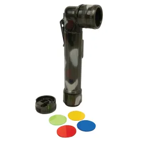 Mini Army Flashlight – Waterproof Emergency/Crisis Signal Light (Color: Woodland Camo)
