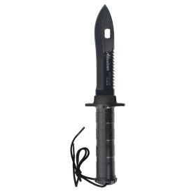 Deluxe Adventurer Survival Knife – Emergency Multi-Tool Blade (Color: Black)