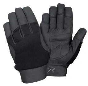 Mechanics Gloves - Comfy/Padded Tactical Grip Hand Protection (Color: Black, size: Xl)