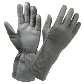 Flame & Heat Resistant Flight Gloves – Tactical Fire Protection (Color: Foliage Green, size: 8)