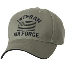 Vintage Veteran Low Profile Cap – Military Pride Hat for Outdoor (Emblem: Air Force)