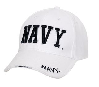 Navy Embroidered Low Profile Cap - Durable Everyday Hat Wear (Color: White)