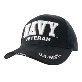 Military Branch Veteran Low Profile Cap – Tactical Service Hat (Emblem: Navy)