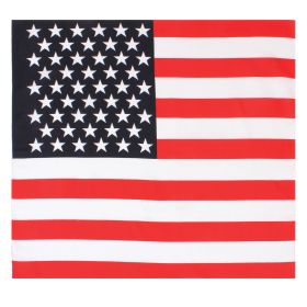 U.S. Flag Bandana – Patriotic Multi-Use Outdoor & Survival Cloth (size: 22 x 22 Inches)