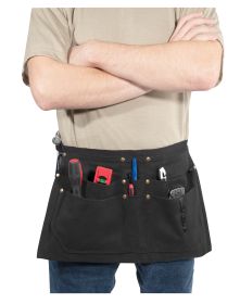 Canvas Waist Work Apron – Crisis/Emergency Gear Utility Belt (Color: Black)