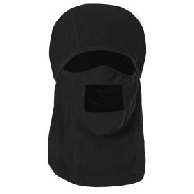 Fleece Hinged Vented Balaclava – Cold Weather & Survival Use (Color: Black)