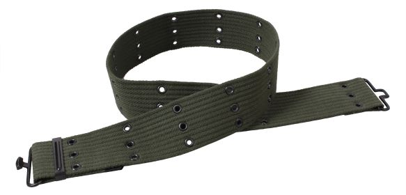 Military Pistol Belt – Adjustable Tactical & Survival Gear Platform (Color: Olive Drab)