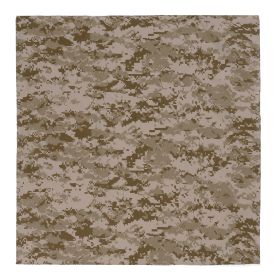 Digital Camo Bandana – Multi-Use Survival Cloth for Heat & Cold (Color: Desert Digital Camo)