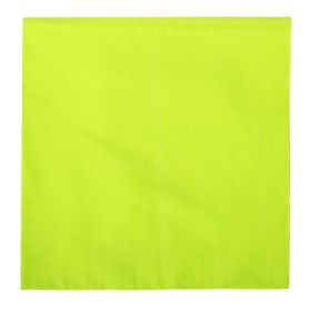 Solid Bandana 27x27 – Multi-Use Survival Cloth - Safety Green (Color: Safety Green)
