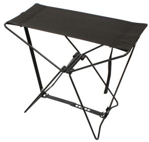 Folding Survival Stool – Portable Emergency/Outdoor Seating (Color: Black)