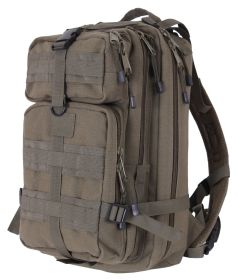 Tacticanvas Go Pack – Durable 25L Tactical Canvas Backpack (Color: Olive Drab)