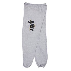 NAVY ANCHOR MENS SWEATPANT GREY (Option: XL)