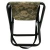 Deluxe Survival Stool: Folding Seat with Gear Pouch for Outdoor