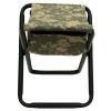 Deluxe Survival Stool: Folding Seat with Gear Pouch for Outdoor