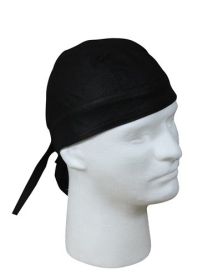 Solid Color Headwrap - Lightweight Tactical Headwear Protection (Color: Black)