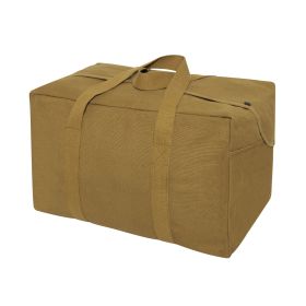 Canvas Small Parachute Cargo Bag – Rugged Storage for Gear (Color: Coyote Brown)